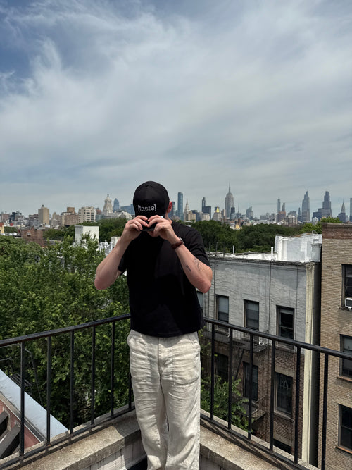 [taste] Cropped Tee - Black